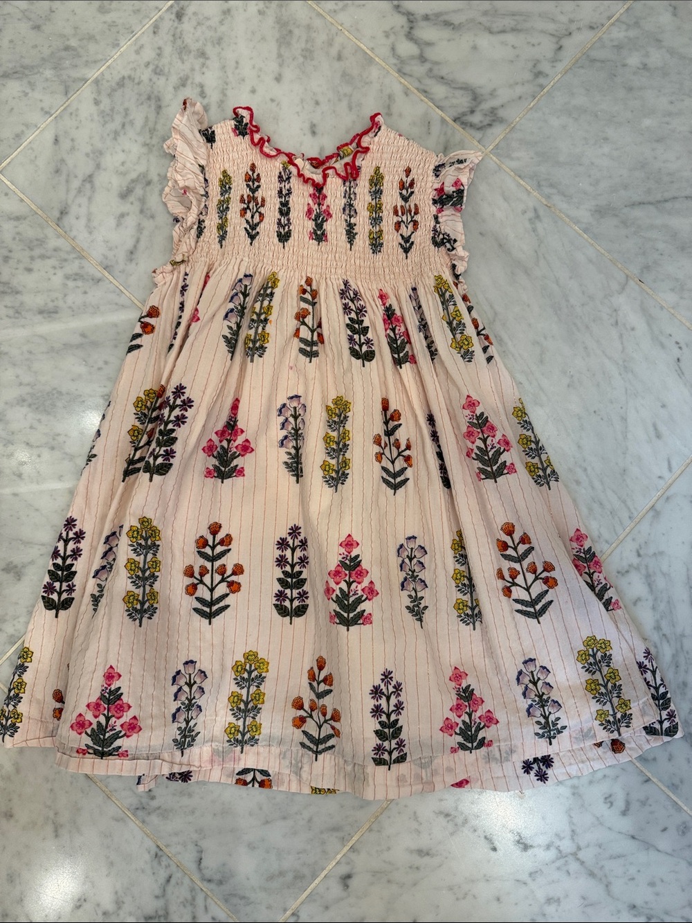 Pink Chicken girls dress floral 4Y